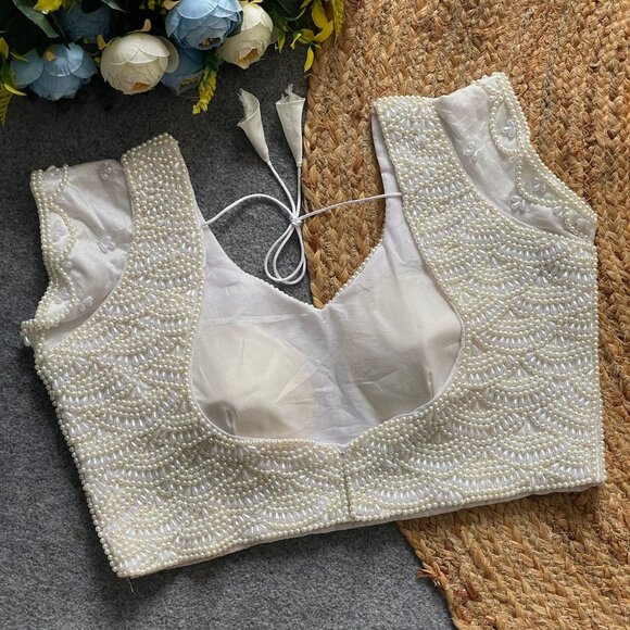 PEARL DESIGN BLOUSE - Picture 2 of 4